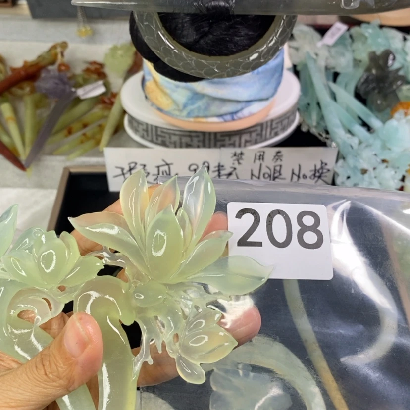 【闪购商品】岫玉发饰未镶嵌?*初