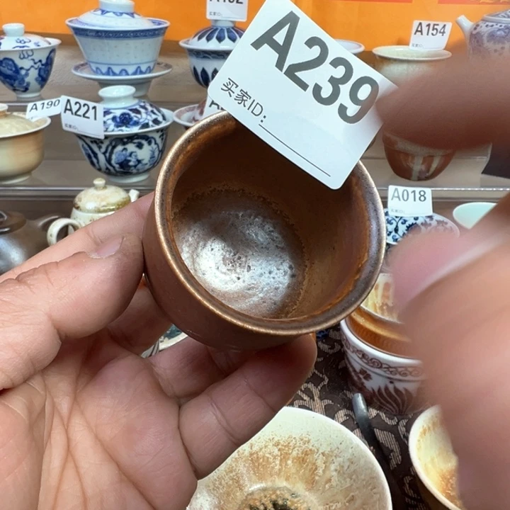 摆件239景德镇手工柴烧茶器