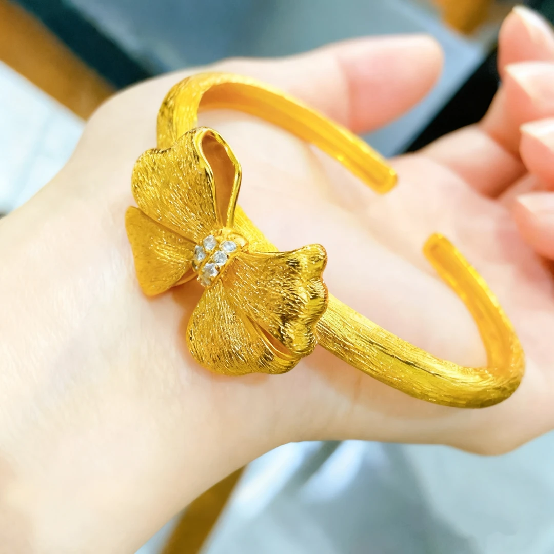 铜合金硅胶手镯 蝴蝶结在逃公主手镯送女友礼物公主甜美开口款镯