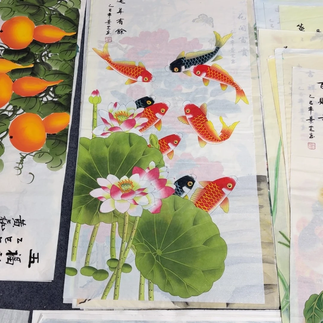 国画100×50工笔画画画画