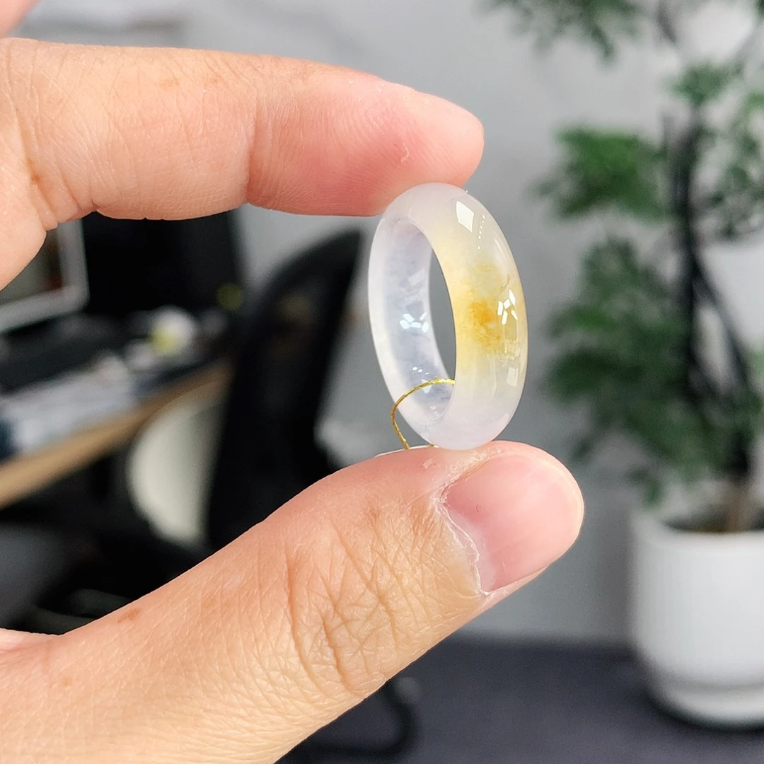 翡翠未镶嵌戒指13号