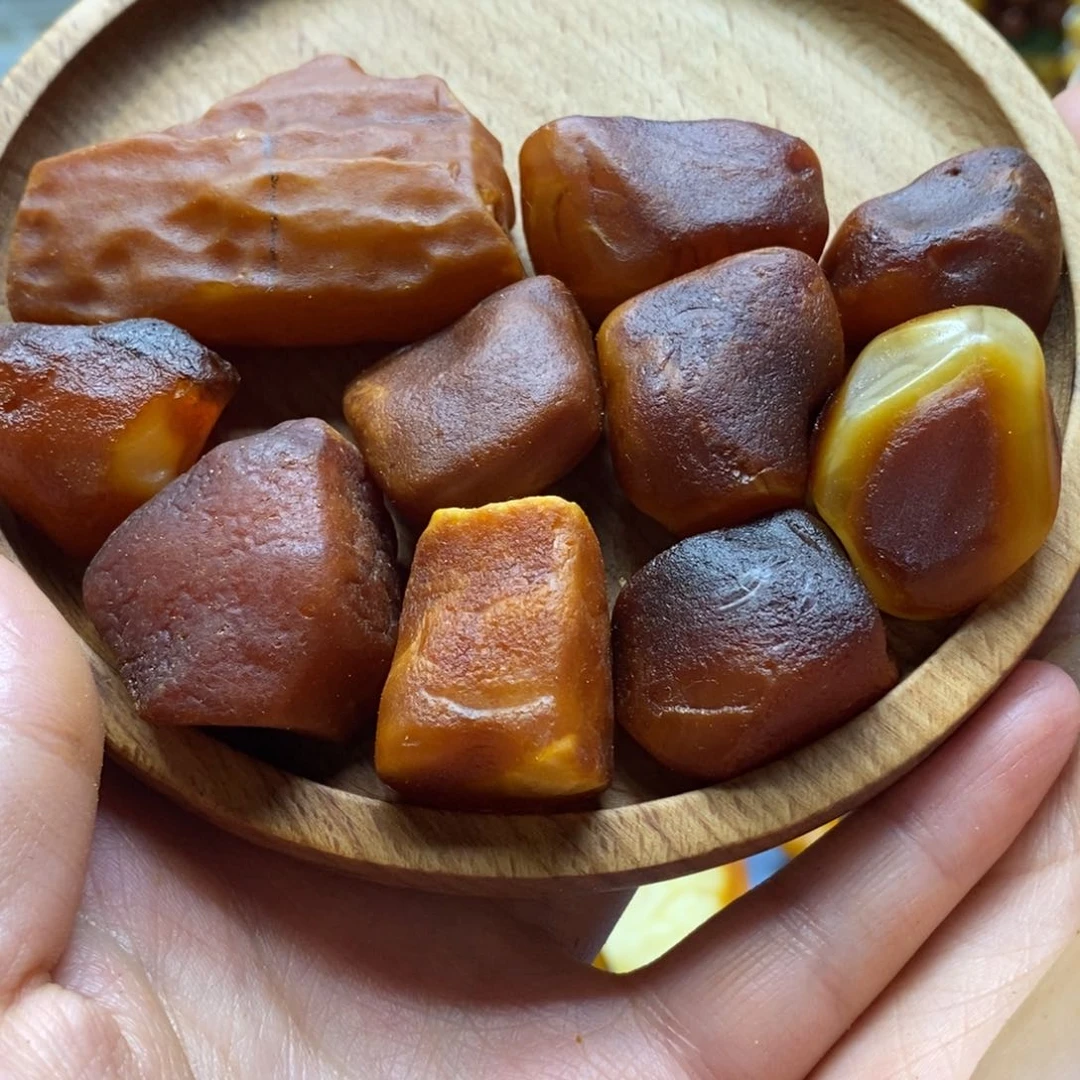 定制琥珀未镶嵌传世琥珀蜜蜡定制