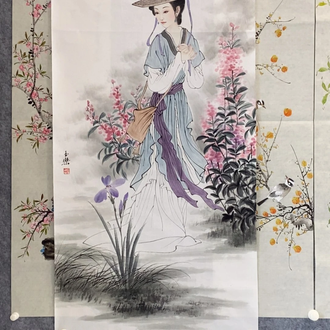 国画新****营四尺整张人物