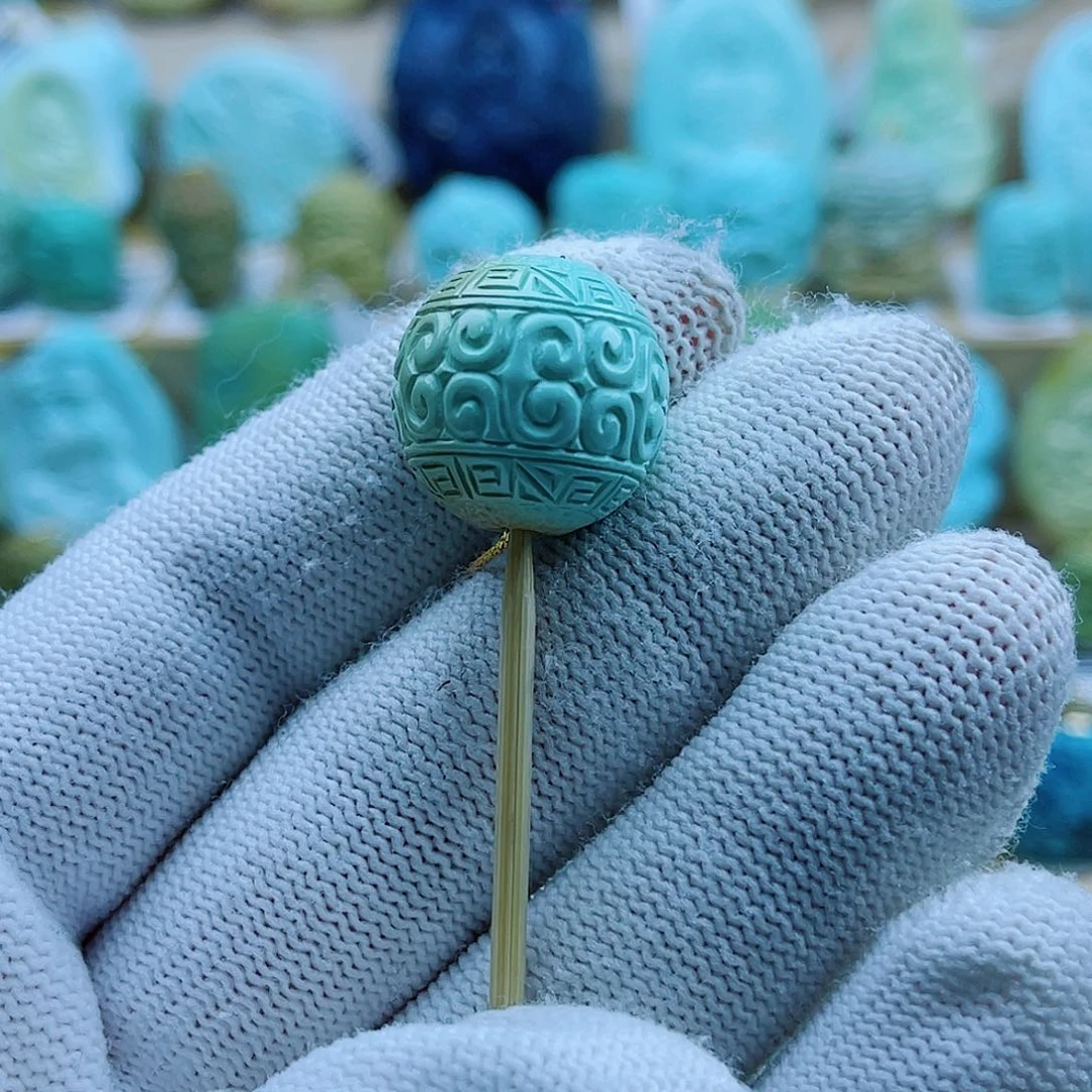 绿松石未镶嵌珠宝奇石17mm