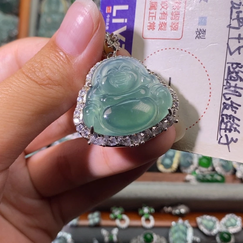 【闪购商品】翡翠未镶嵌颈饰天然