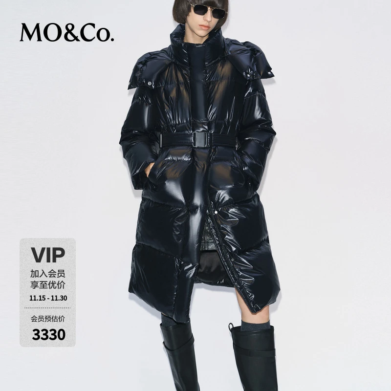 MOCO羽绒服2025冬新品95绒防沾水腰带【轻暖漫游系列】MBE4EIN050