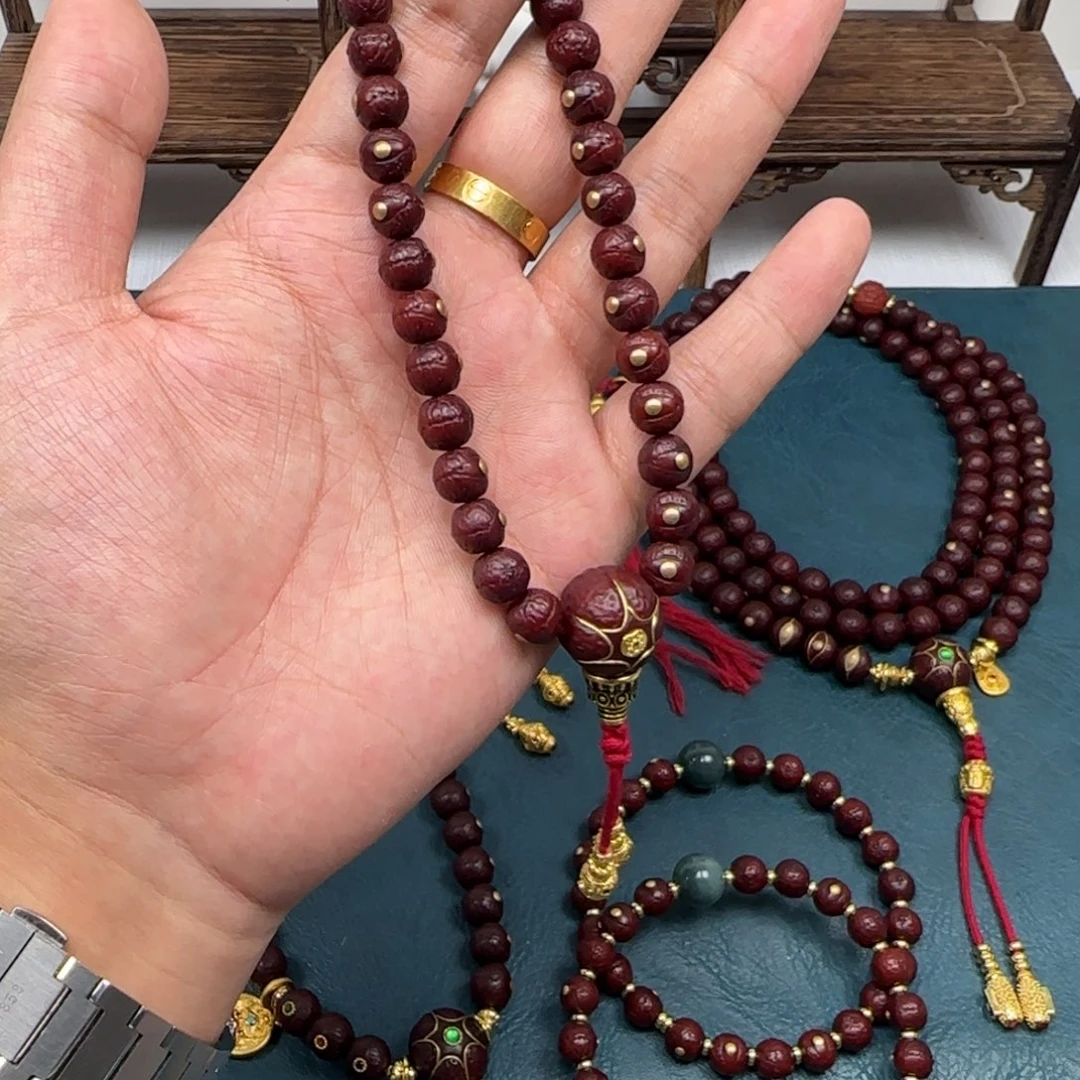凤眼菩提吊坠凤眼金钉手持8.8