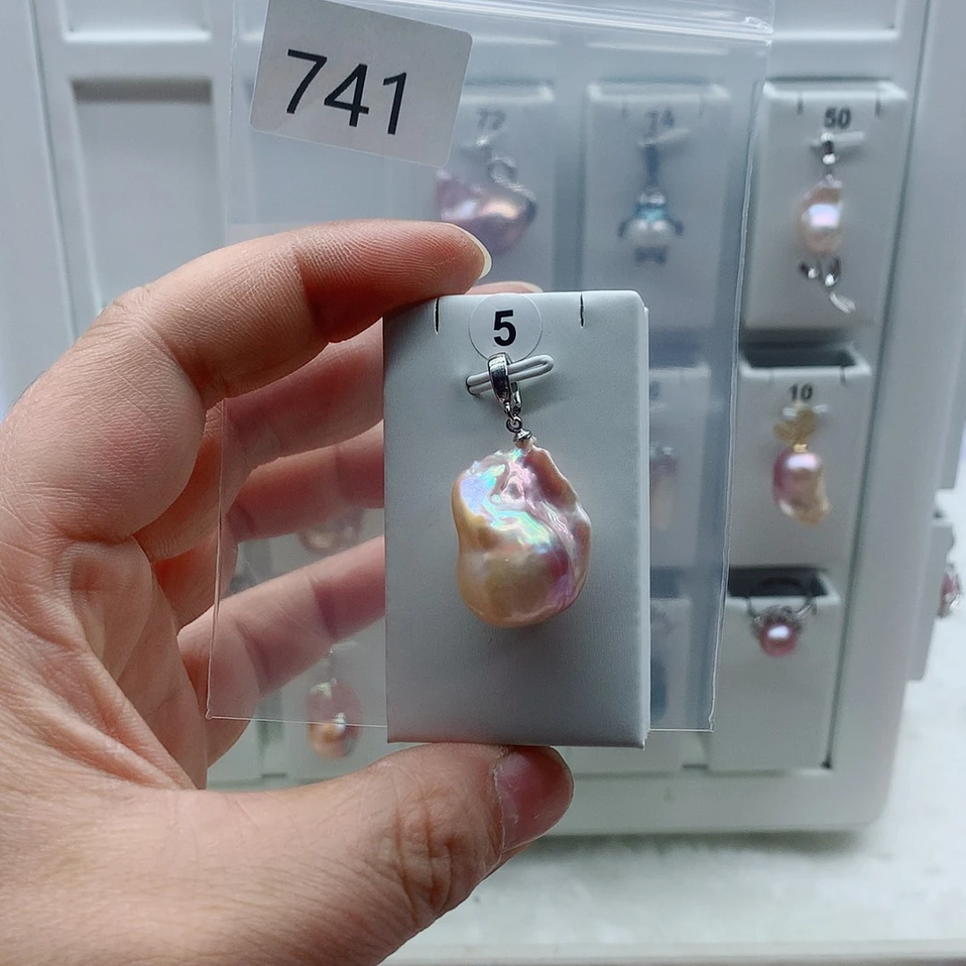 吊坠(不含链)合金淡水珍珠