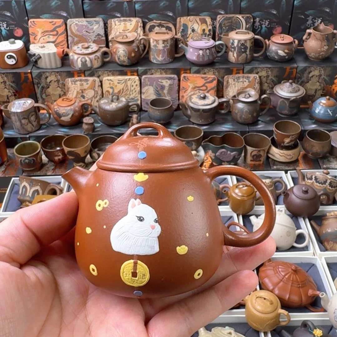 茶壶紫砂150cc原矿精工半手