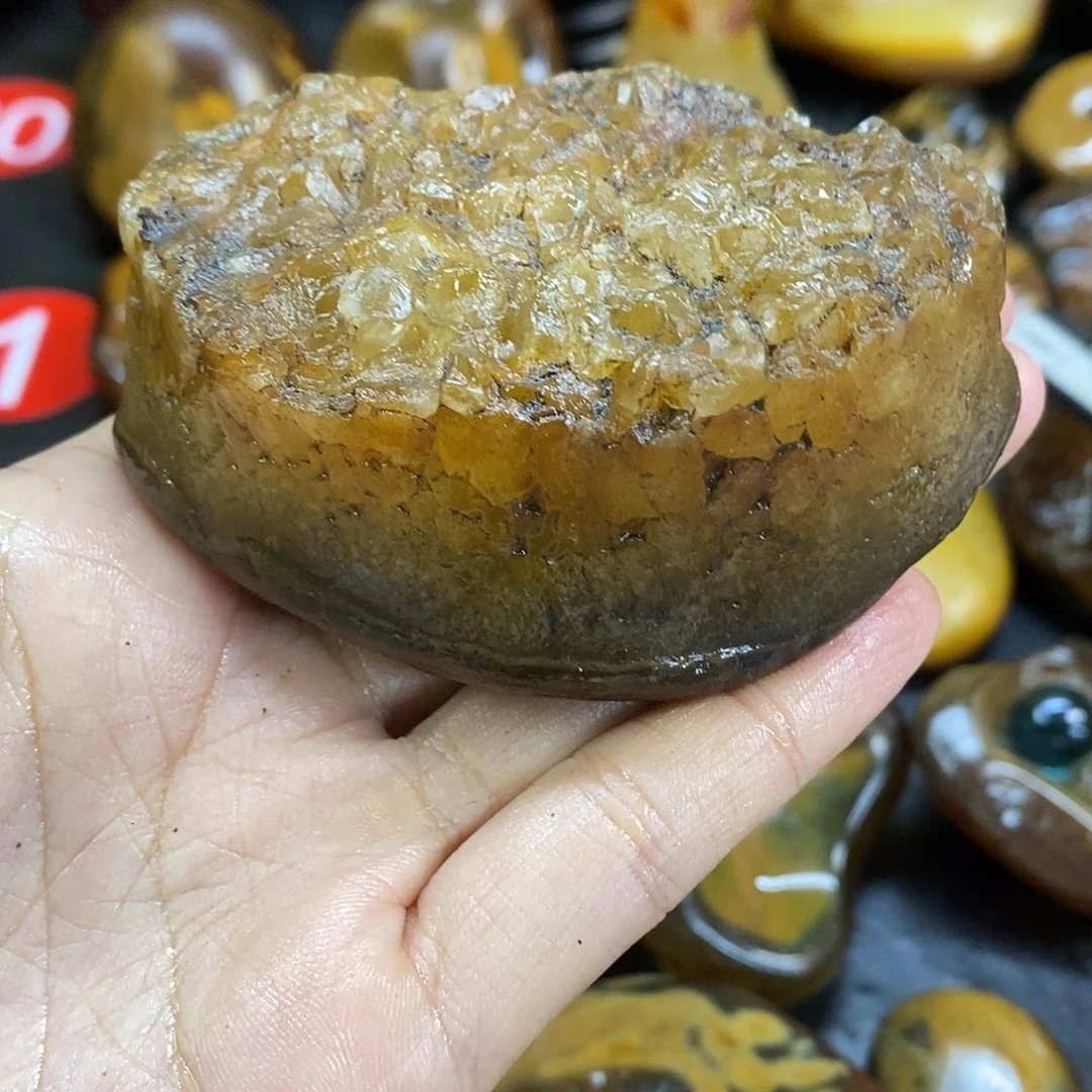玛瑙/玉髓未镶嵌手把件