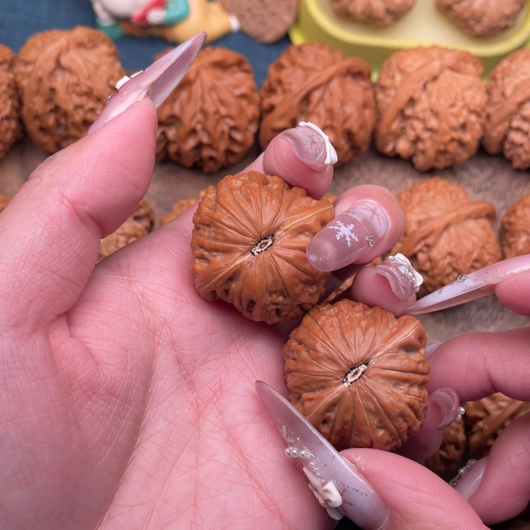 把件文玩核桃手捻铁锤，34