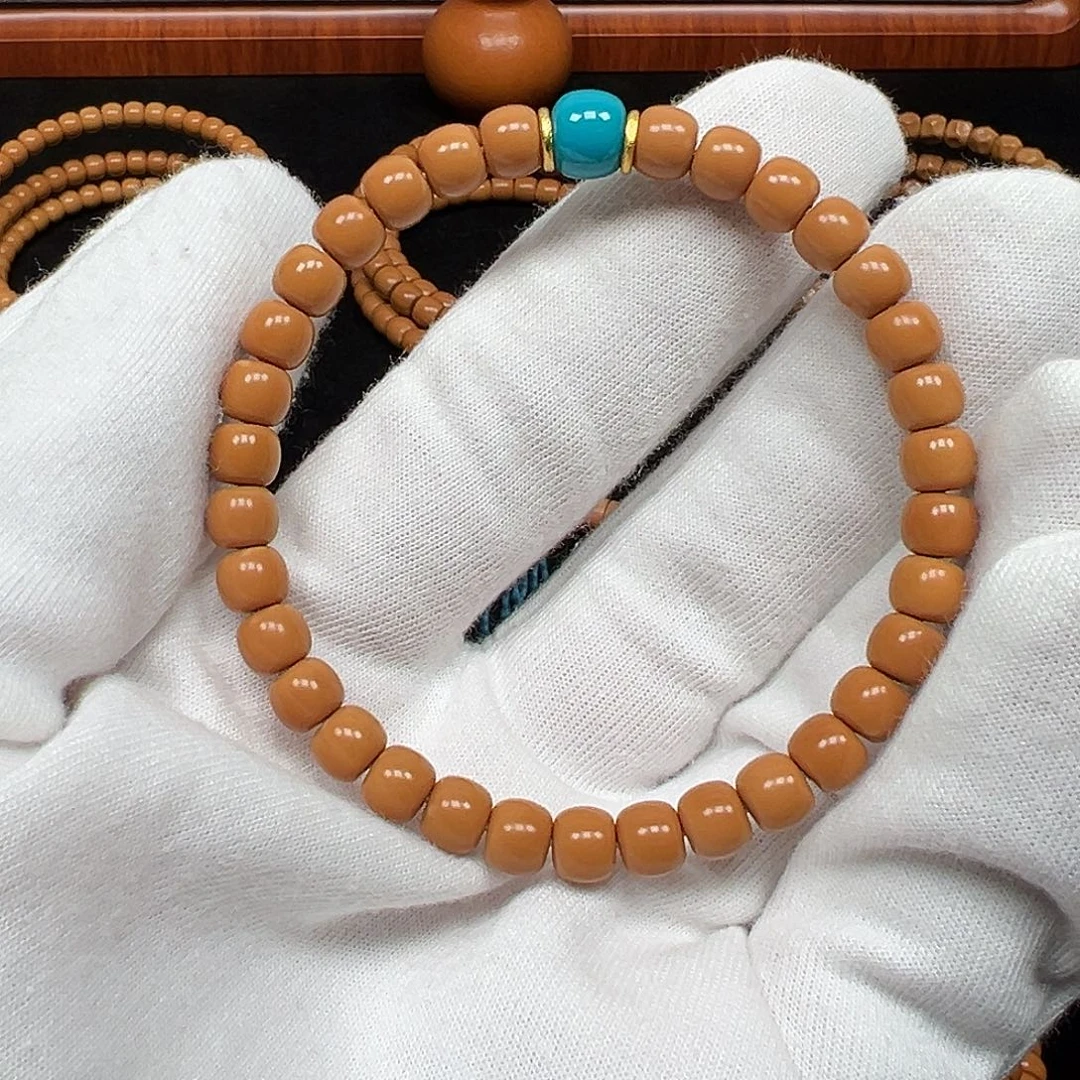 橄榄核手串/手链橄榄核尖老挝老型单圈6.6