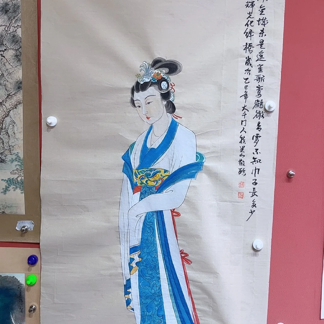 国画天****你侯果山老师亲笔手绘作品朵