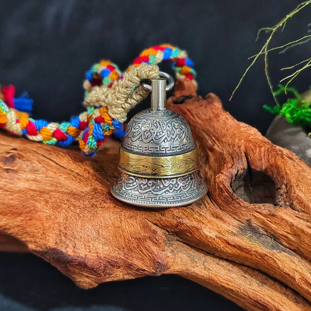 印度海德拉巴邦银币铃铛挂件