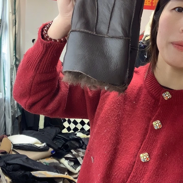 d***n羊羔毛绵羊毛863手套一副