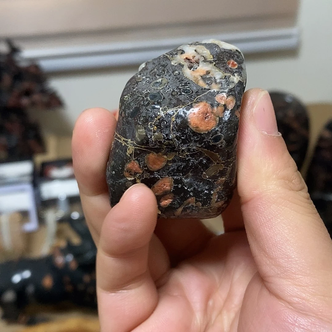 豫石匠梅花玉小鼻嘎随形手把压书石茶宠