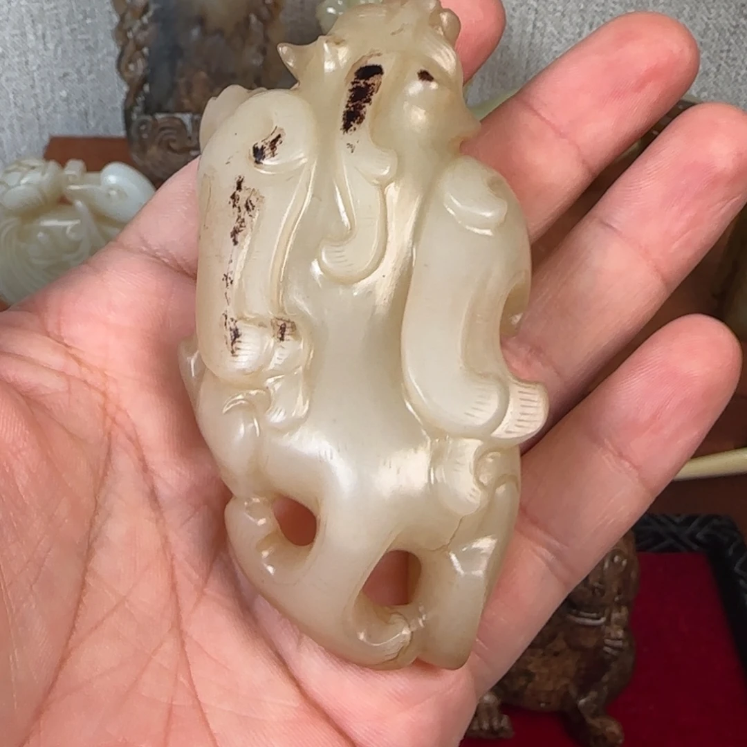 赌***神非常精美的手把件