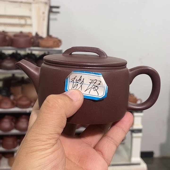 紫砂茶壶60目紫泥汉瓦240cc