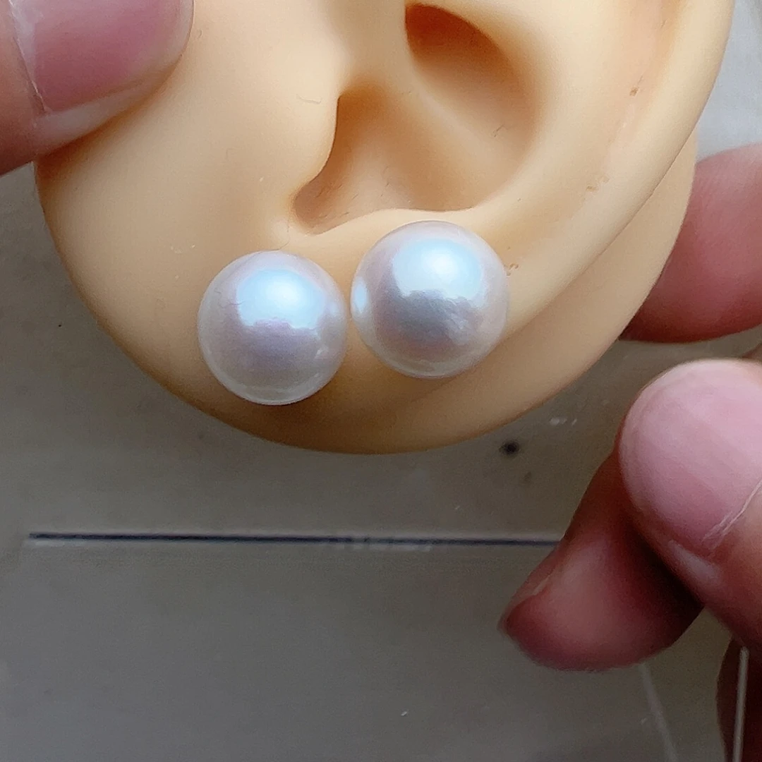 淡水珍珠耳饰银S925镶嵌g****o