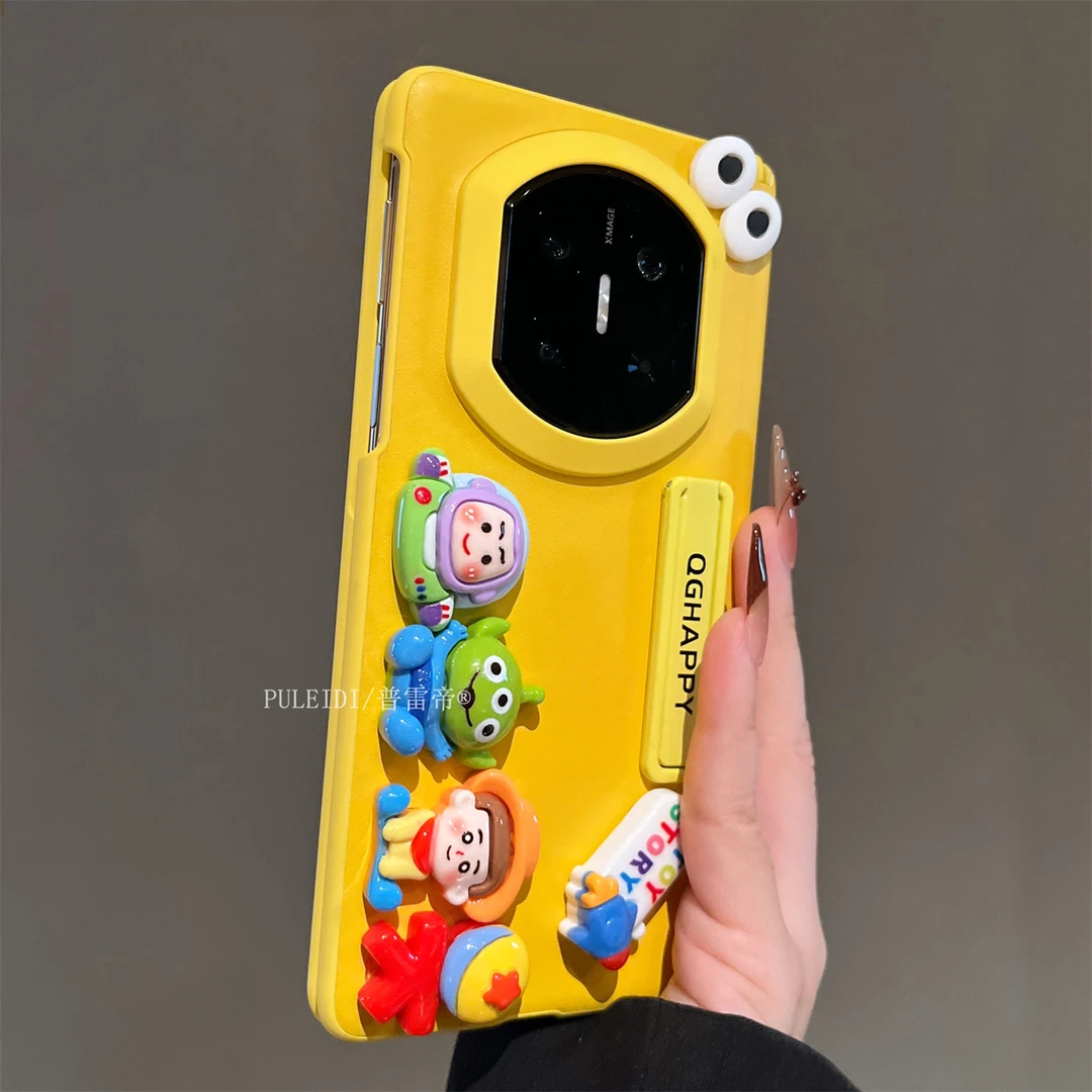 巴斯光年立体公仔适用华为MateX7典藏版折叠屏手机壳X6X5磁吸中轴