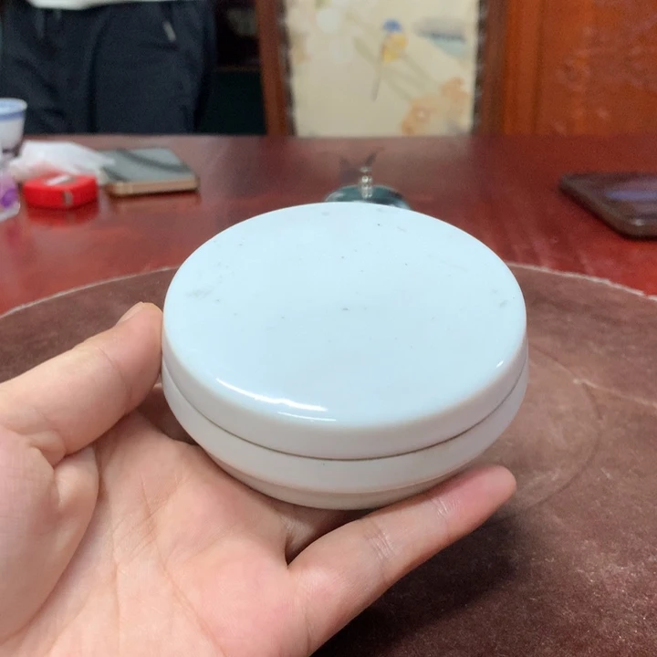 N*景德镇陶瓷白胎印泥盒