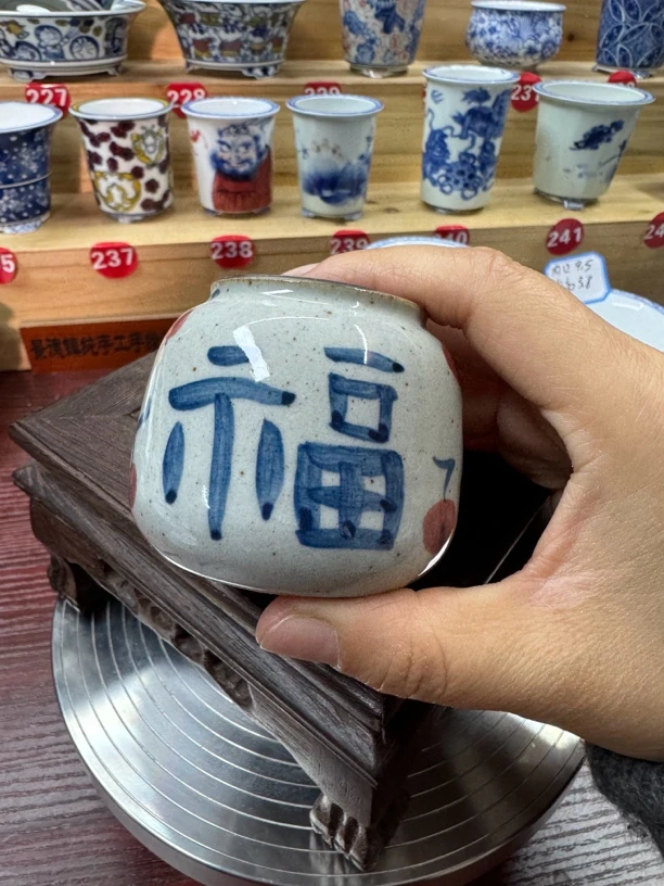 手工手绘陶瓷花盆