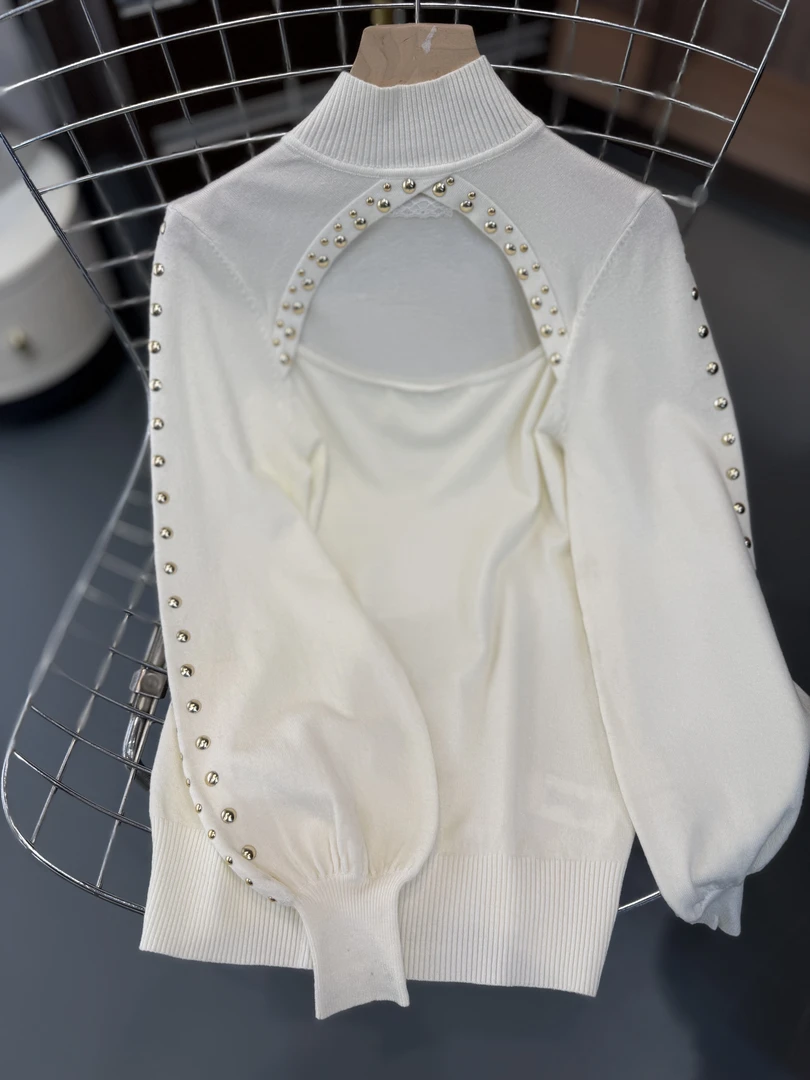 秋冬女款设计时尚长袖针织衫-A0272