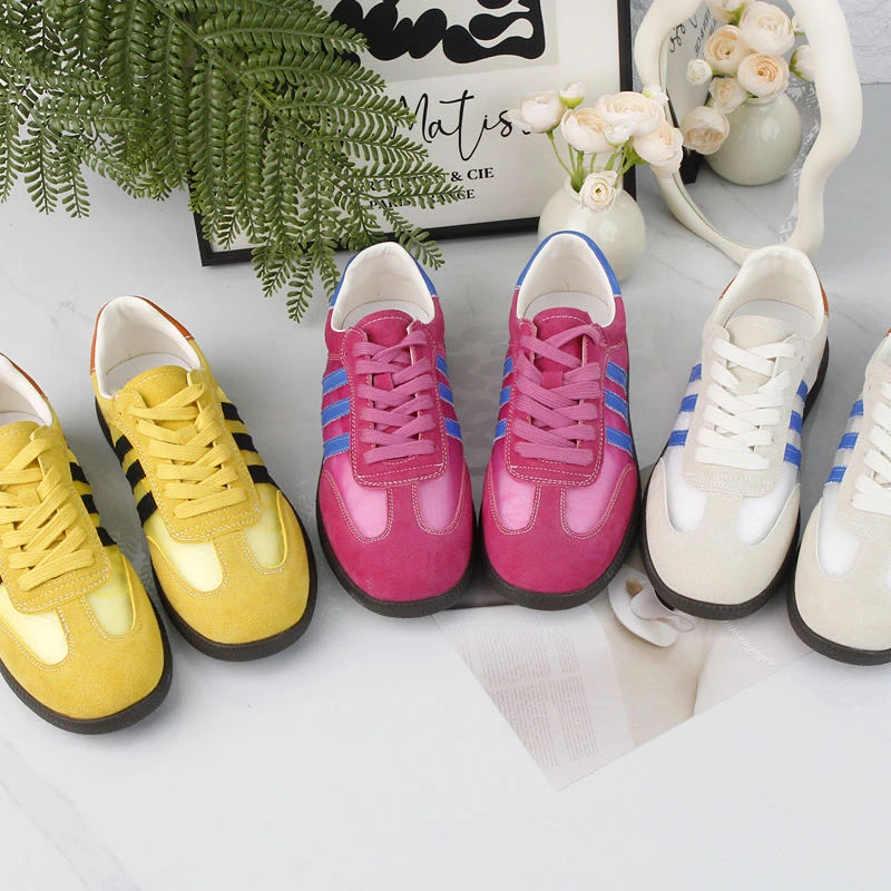 百搭阿甘德训鞋薄款网面透气平底休闲板鞋6068