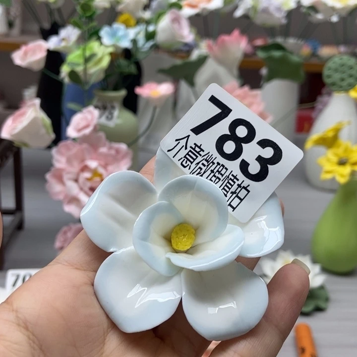 陶瓷手工制作陶瓷花