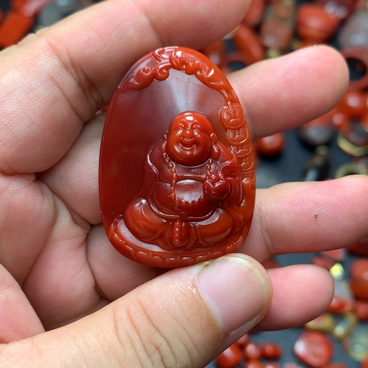 南红玛瑙未镶嵌颈饰