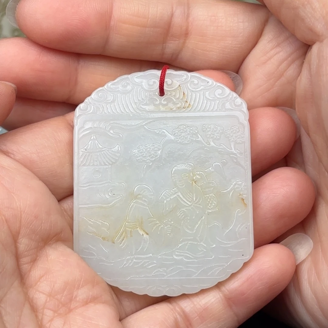 和田玉未镶嵌挂件