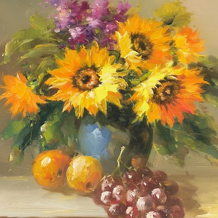 油画会一直好仔仔细细