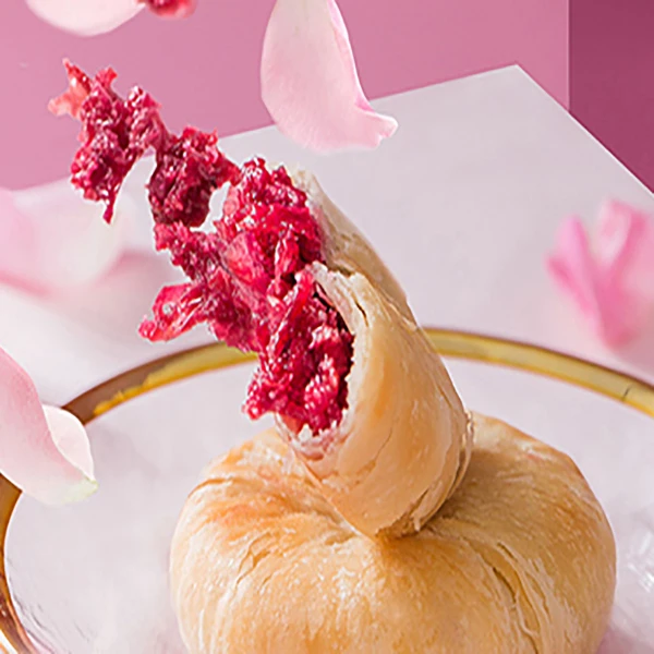 【冠生园】现烤鲜花饼50g*10枚