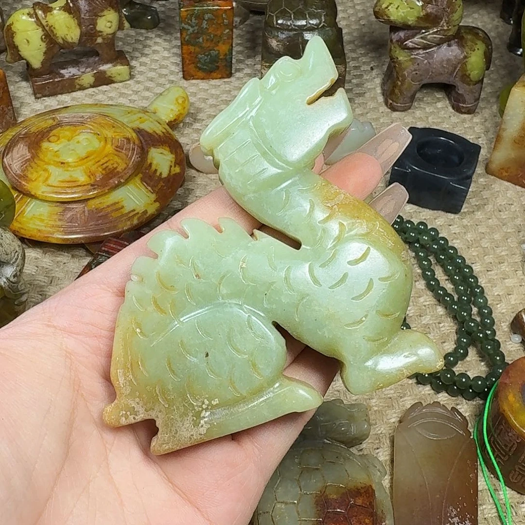 白玉菩提吊坠挂件