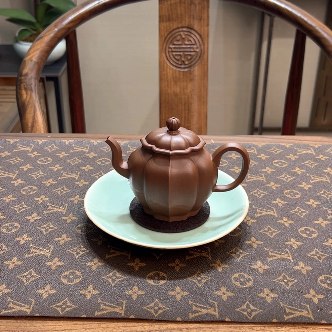 紫砂茶壶原矿泥料紫泥
