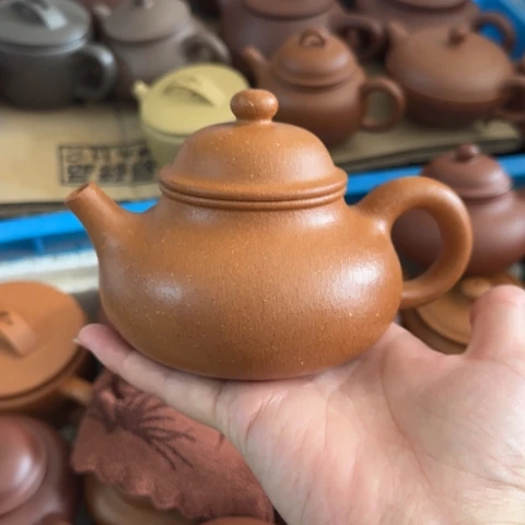 茶壶紫砂金降坡泥300cc