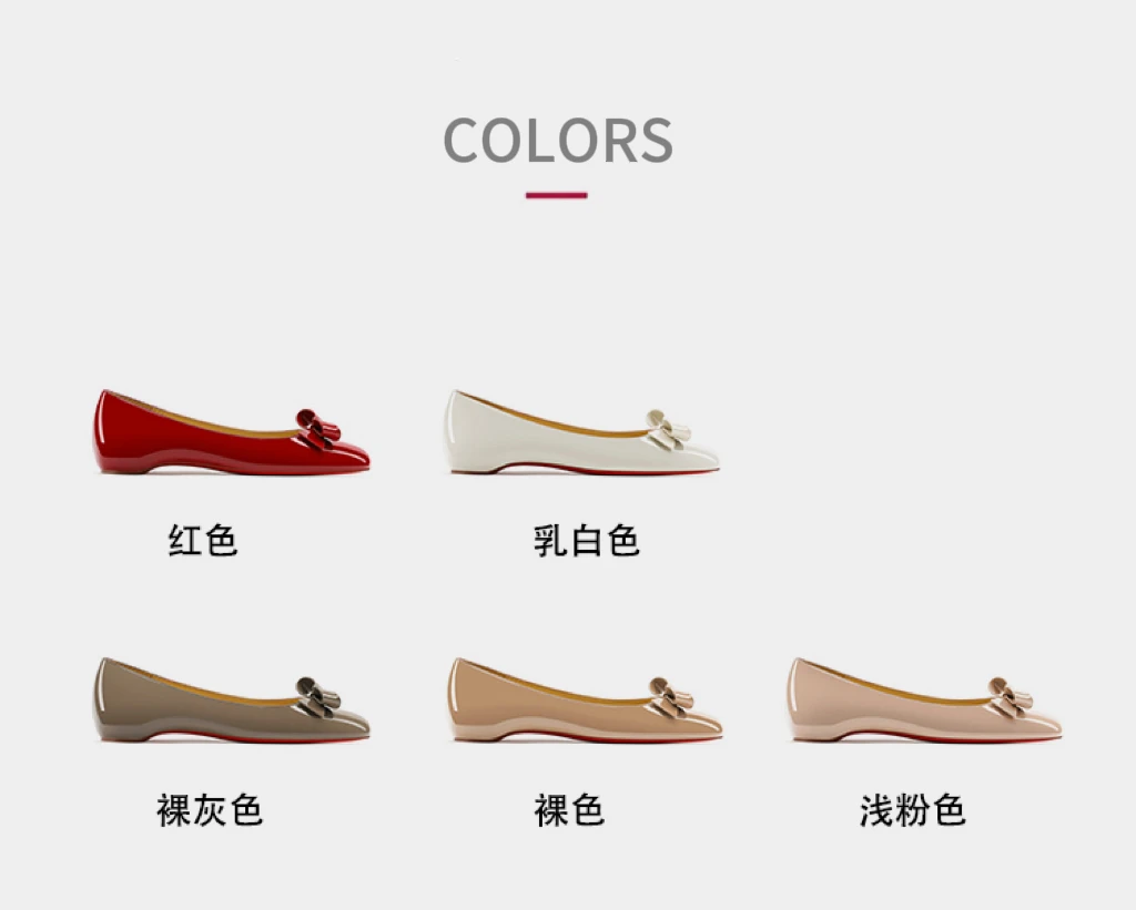 【蝴蝶结内增高平底鞋】娇娇感！红色蝴蝶结尖头鞋裸色内增高单鞋