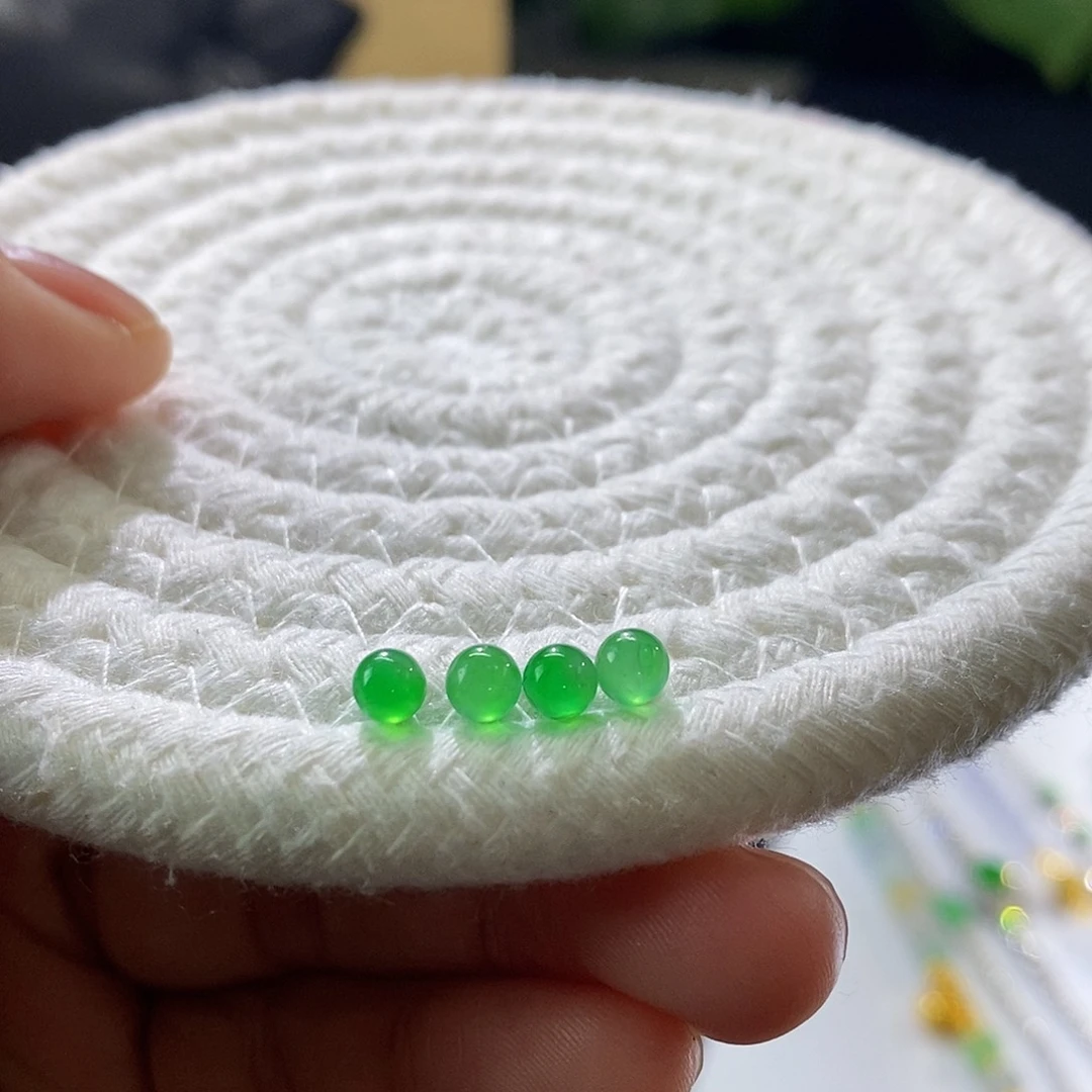 翡翠手链未镶嵌特价一手珠珠