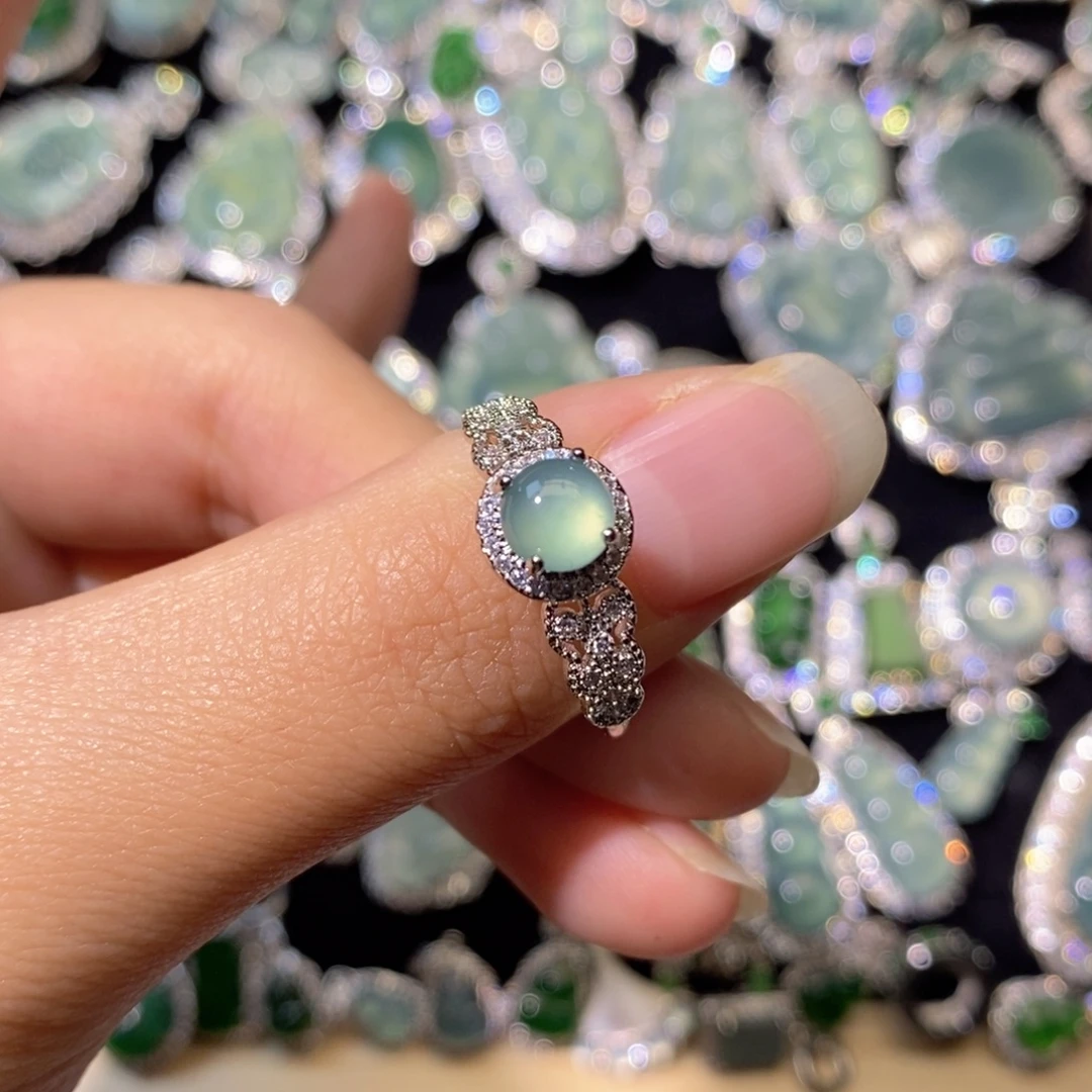 翡翠未镶嵌颈饰天然