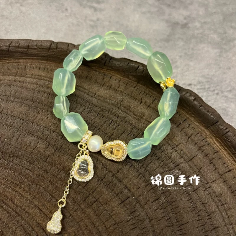 纯天然岫玉天青冻手串(多样性发一)