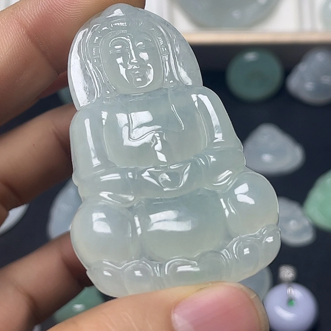 翡翠未镶嵌颈饰缅甸天然翡翠