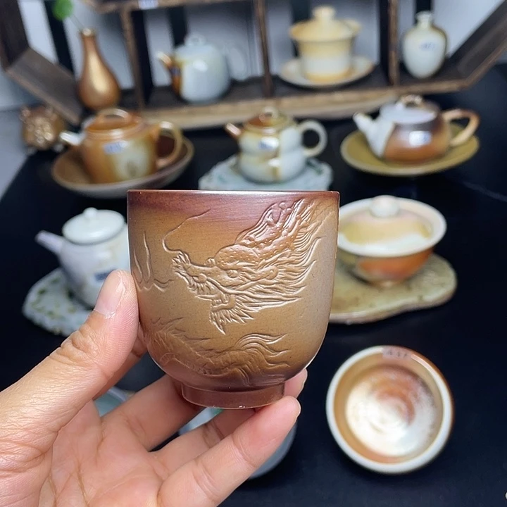 燃薪柴烧茶器主人杯