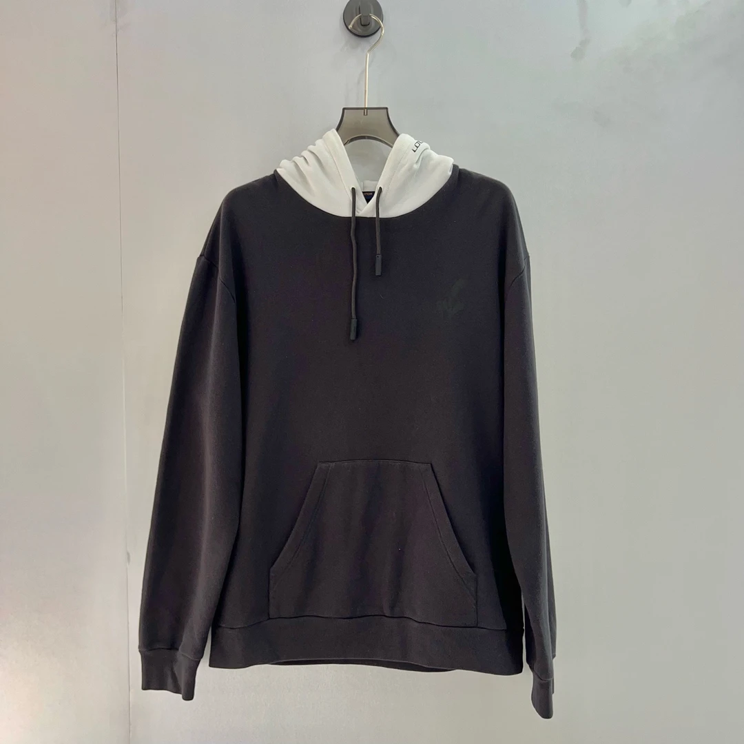 99新 LouisVuitton/路易威登 拼接logo连帽卫衣/XL码（北京）