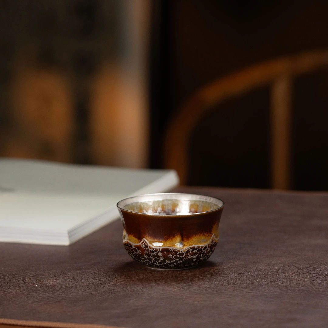 当代 【利贞l莲花万佛杯】陶瓷主人杯高档约130cc 福利系列DC