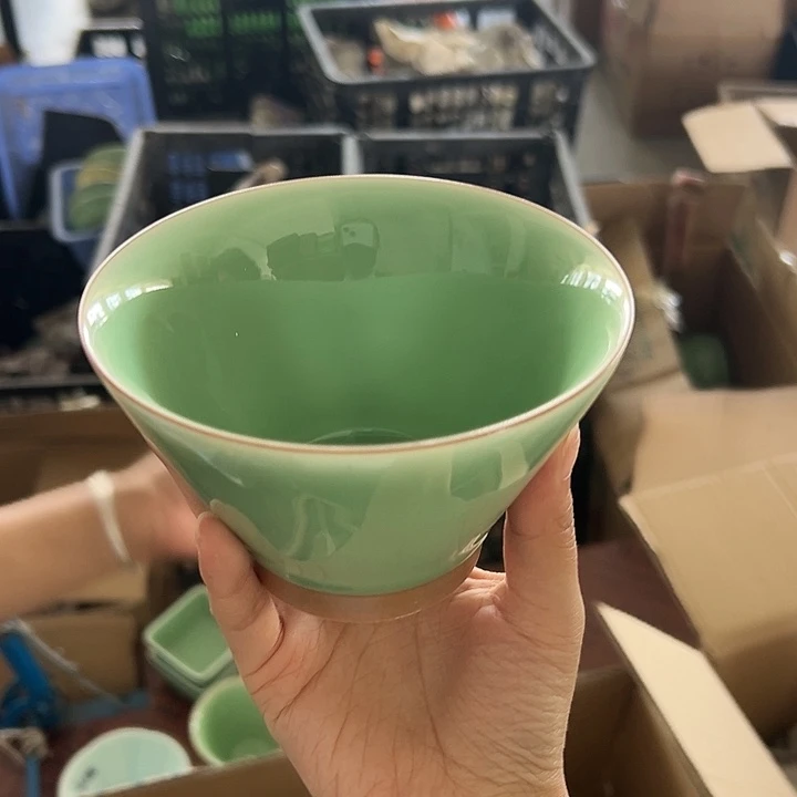 龙泉云间青瓷小米茶器