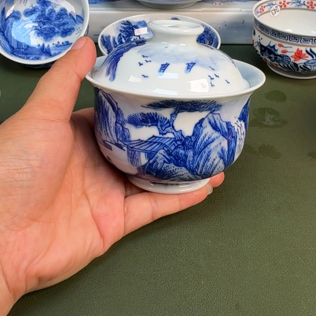 陶景德镇纯手绘茶具圆圆206