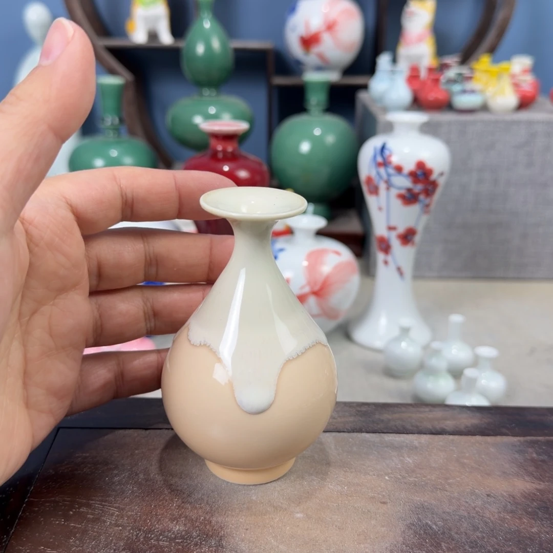 陶瓷手工小花器摆件