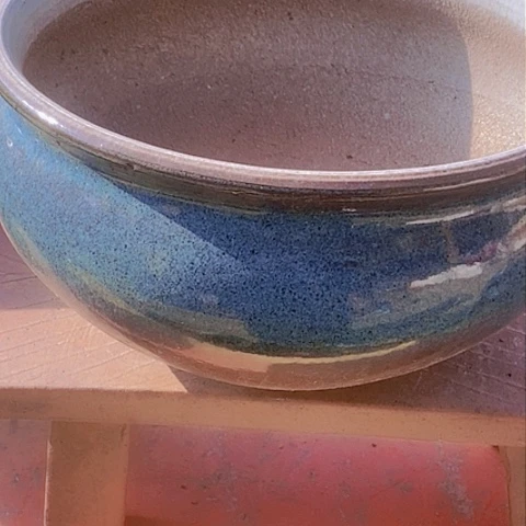 紫砂花盆口22高度11瑕疵