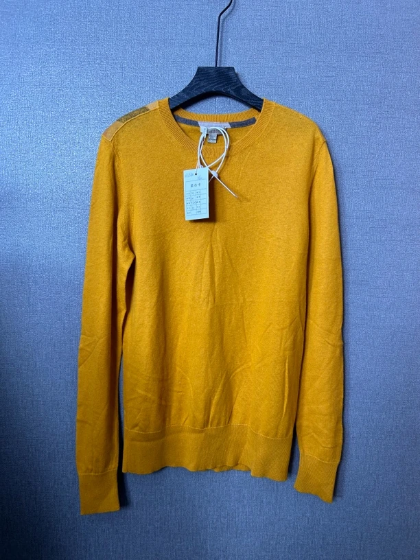 95新 BURBERRY/博柏利 Burberry黄色毛衣95新