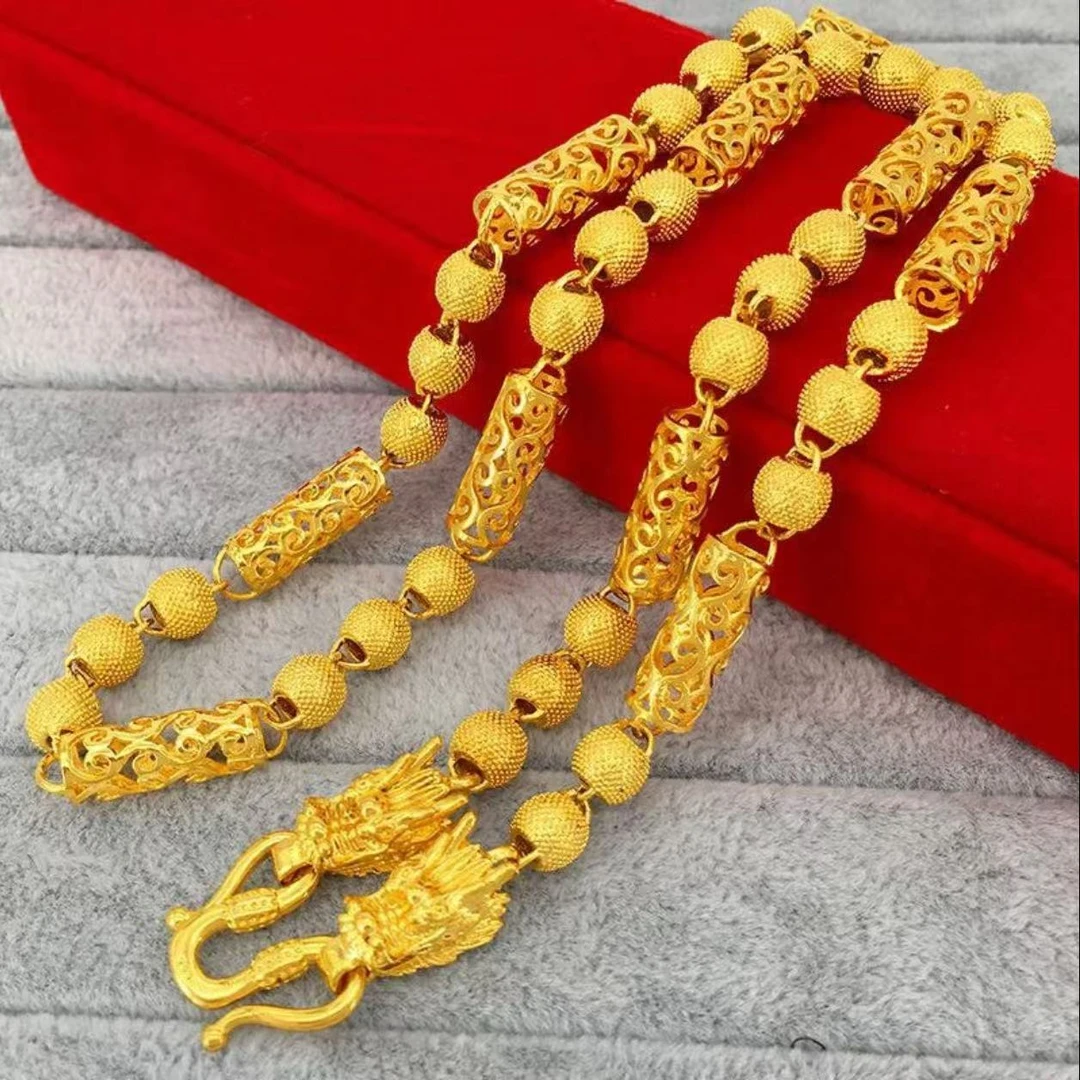 合金项链 【帝王祥云链】男士男款时尚潮流空心磨砂霸气素款精美